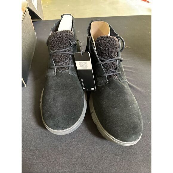 Sorel Explorer Next Drift Waterproof Black Sea Salt Boots 11 - Picture 2 of 6